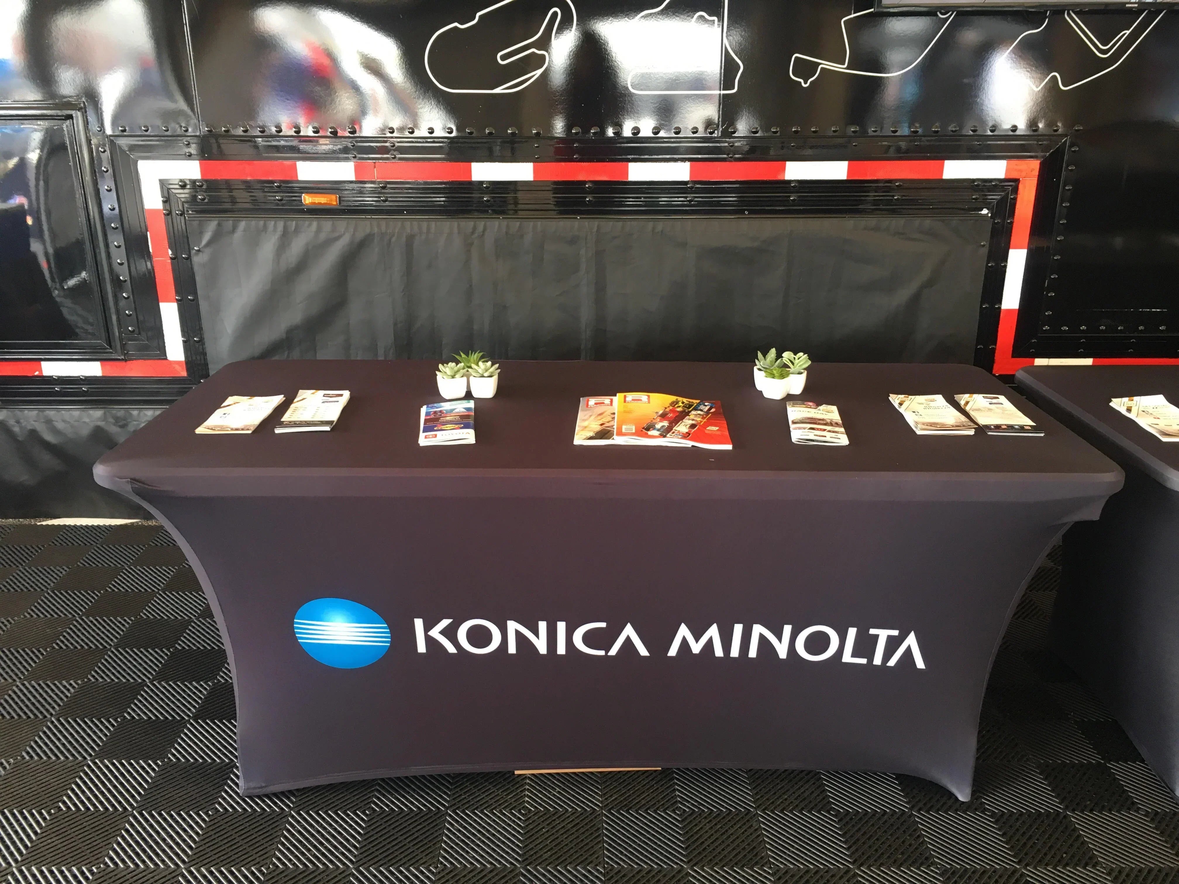 Standard trade show table size