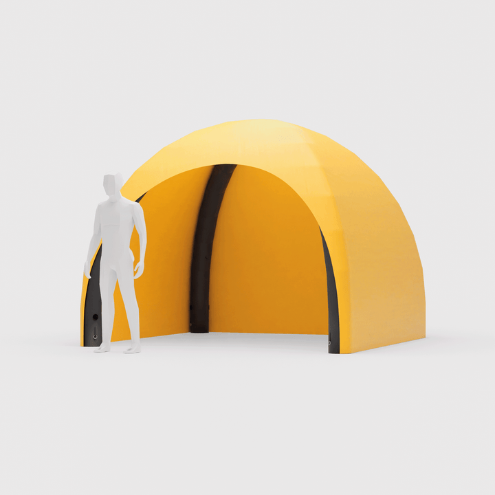 10 x 10 inflatable dome canopy tent with 3 walls on both sides and back