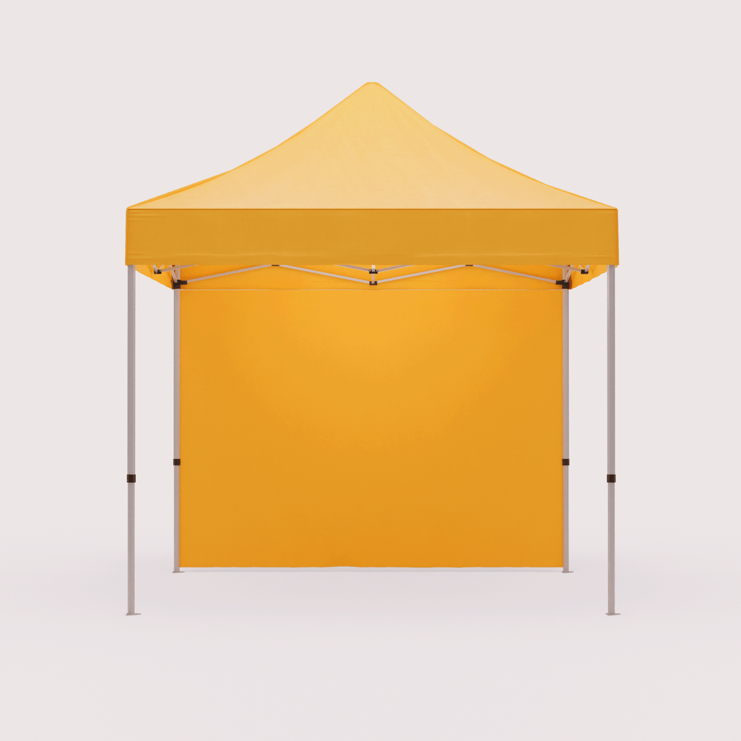 10x10 custom canopy tent with back wall