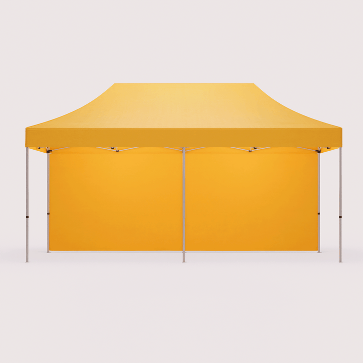 10 x 20 custom canopy tent with full back wall