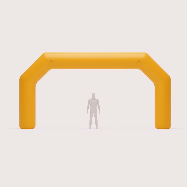 large angled inflatable arch