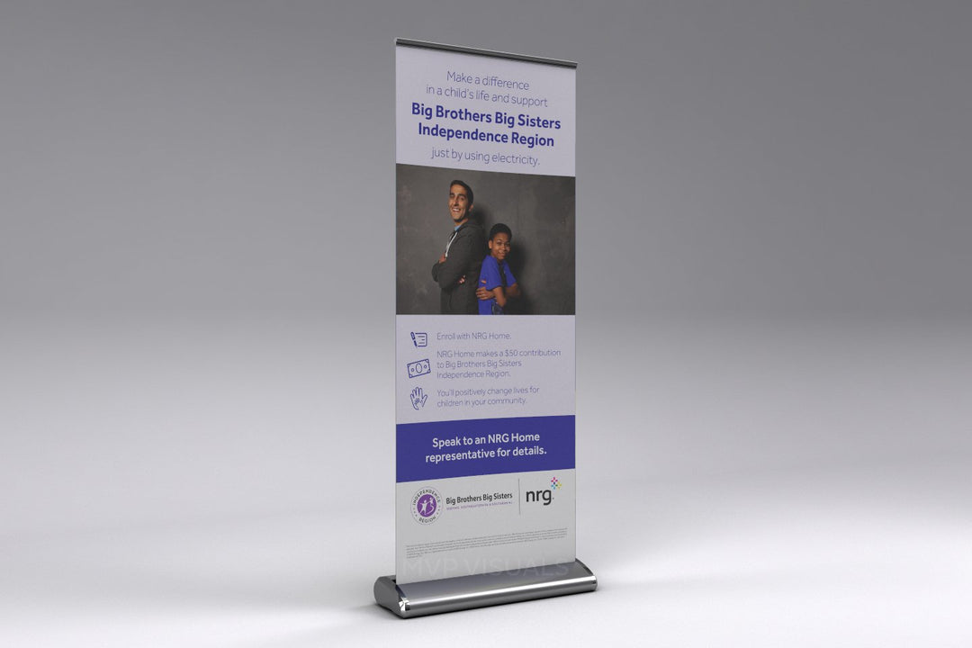NRG Vinyl Roll-Up / Retractable Banner for Trade Shows