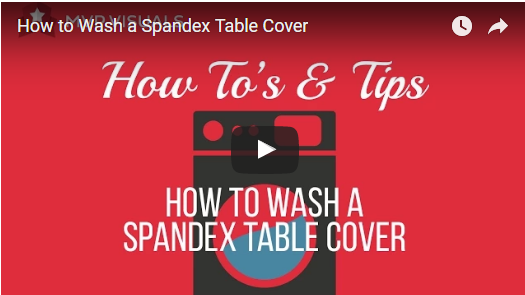 How to Wash a Spandex Table Cover