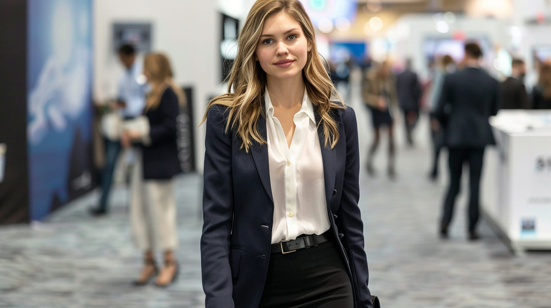 Professional Business casual attire dress code for exhibition