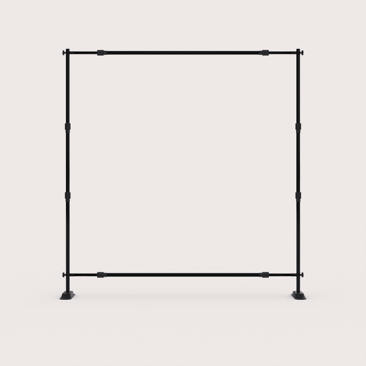 frames only view of 8 x 8 custom backdrop banner