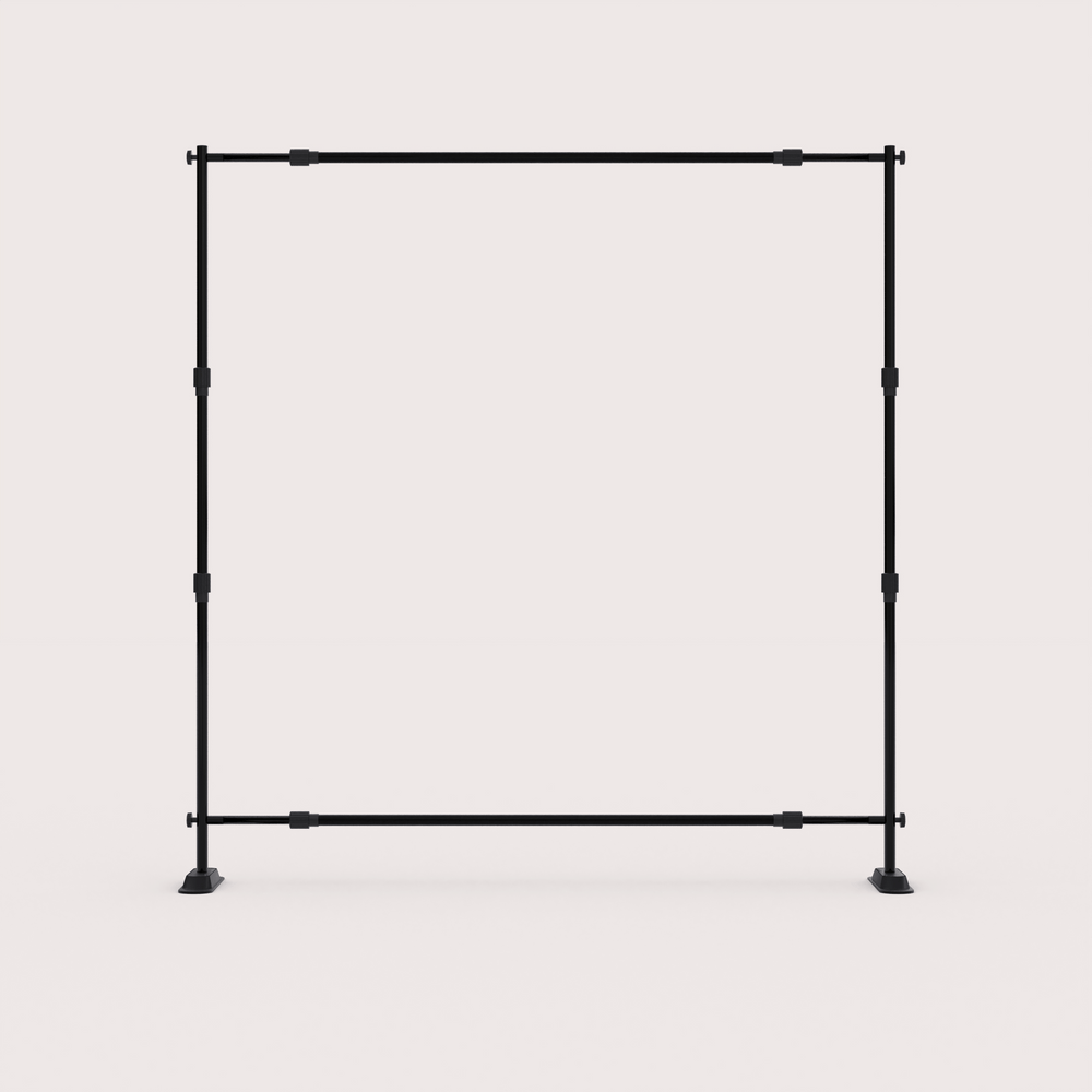 frames only view of 8 x 8 custom backdrop banner