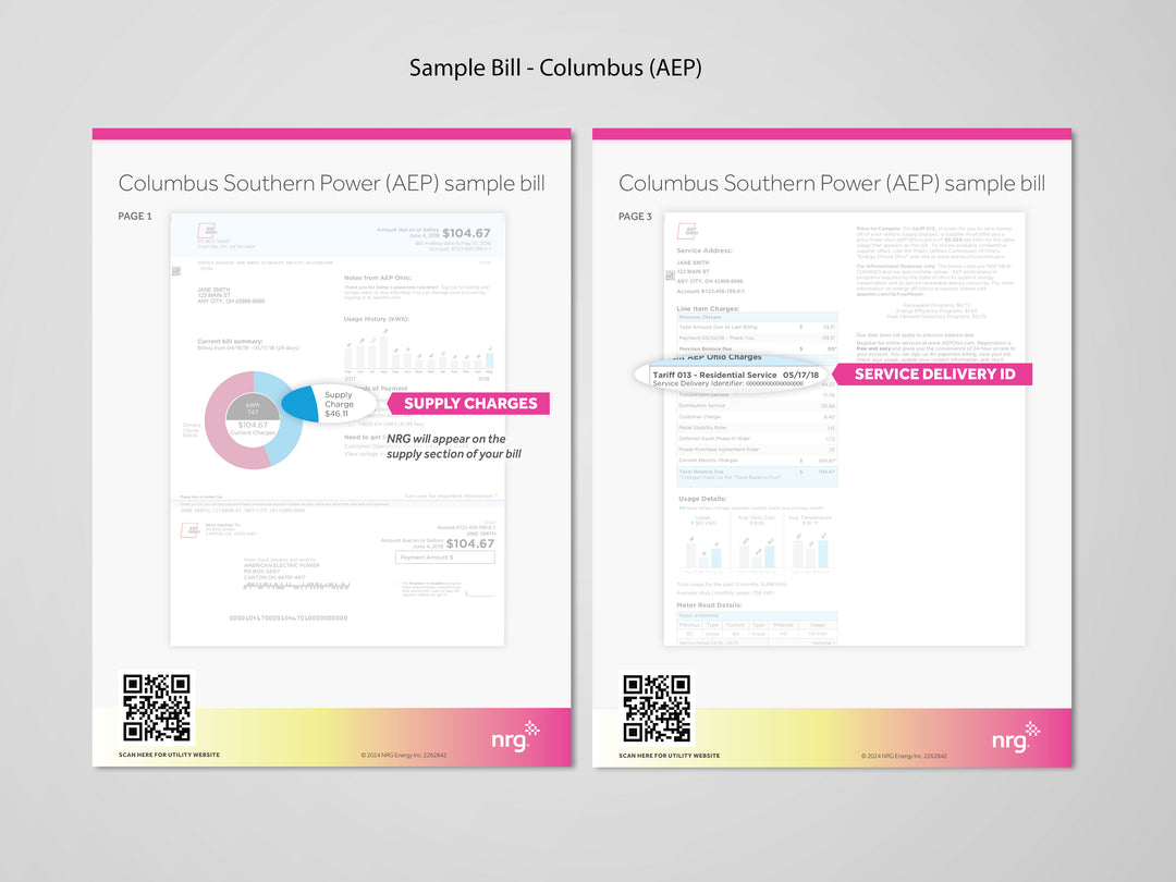 NRG Bill Samples
