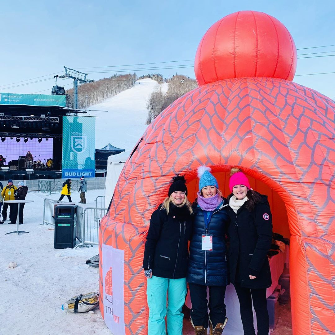 Giant inflatable hat custom shape product replica retail pop-up