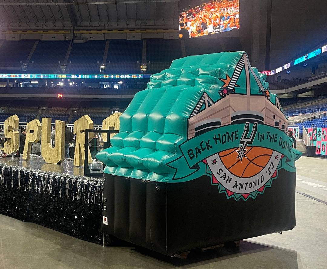custom inflatable made for san antonio spurs in 2023