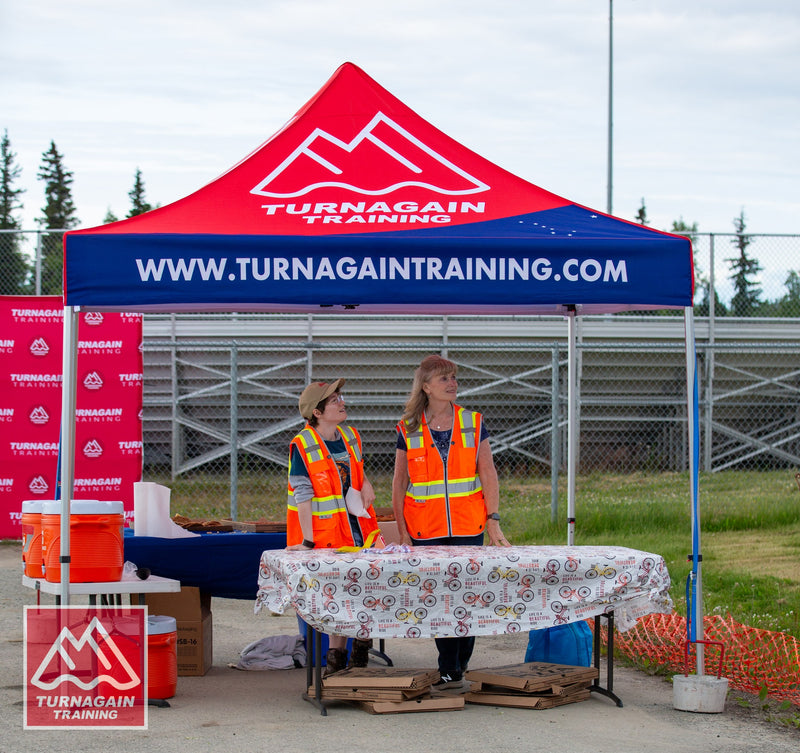 Turnagain Training custom canopy tent event setup