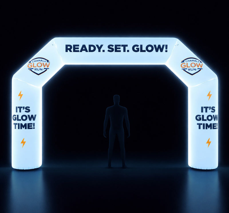 LED inflatable arch with 