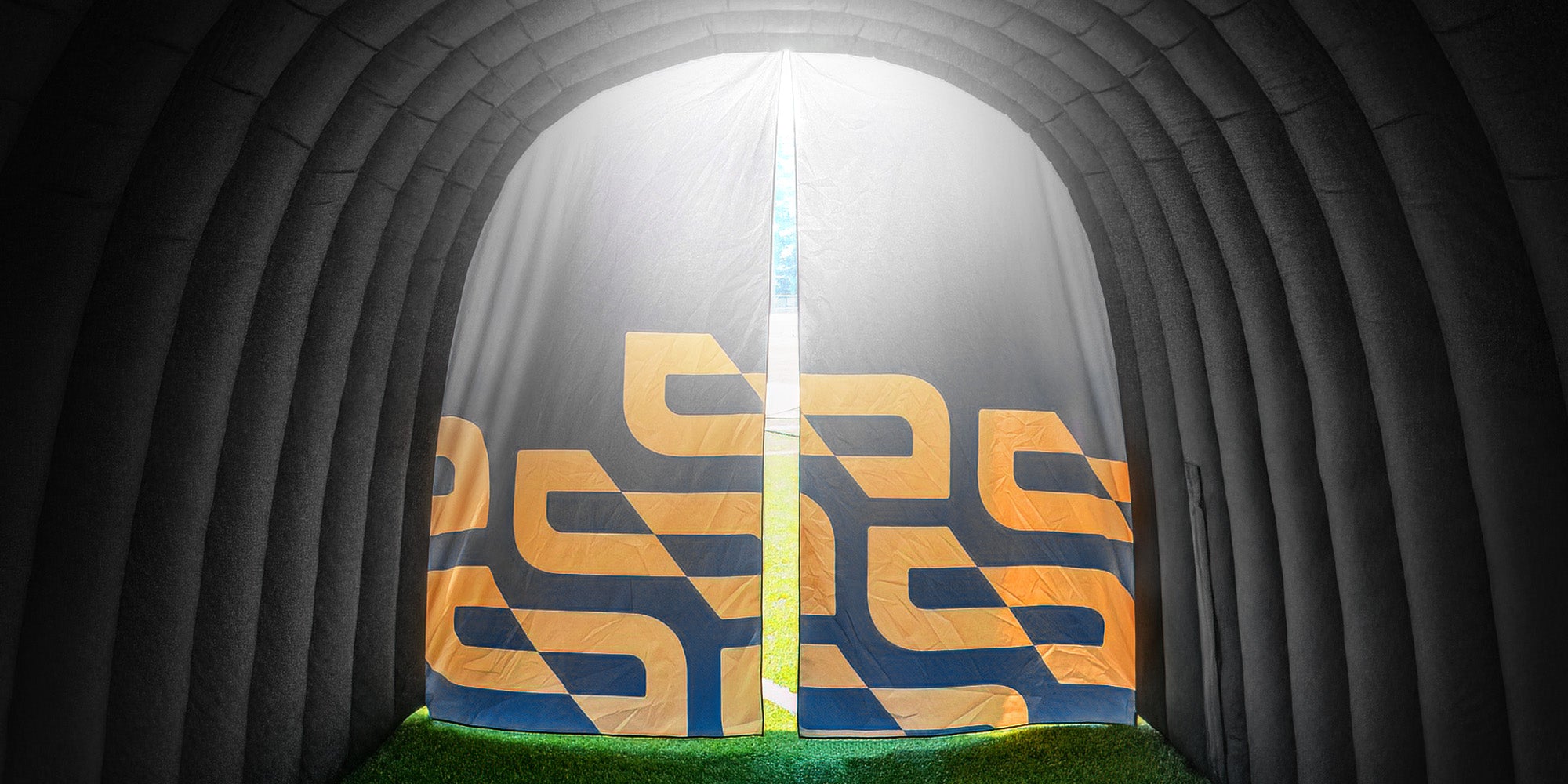 Inside of a MVP Visuals Custom Inflatable Tunnel