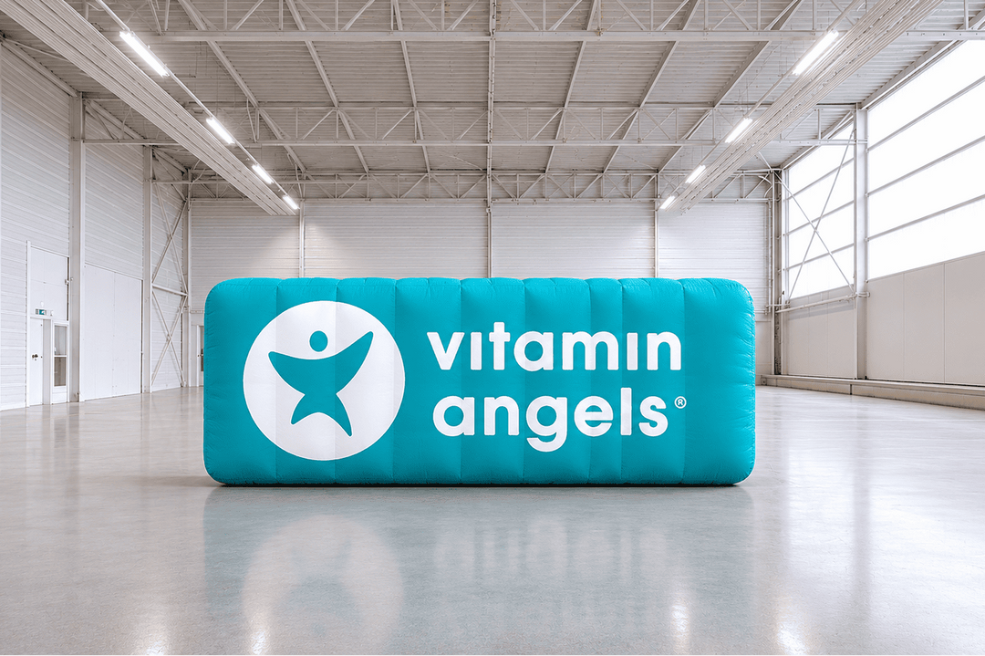Vitamin Angels Custom Shape Inflatable