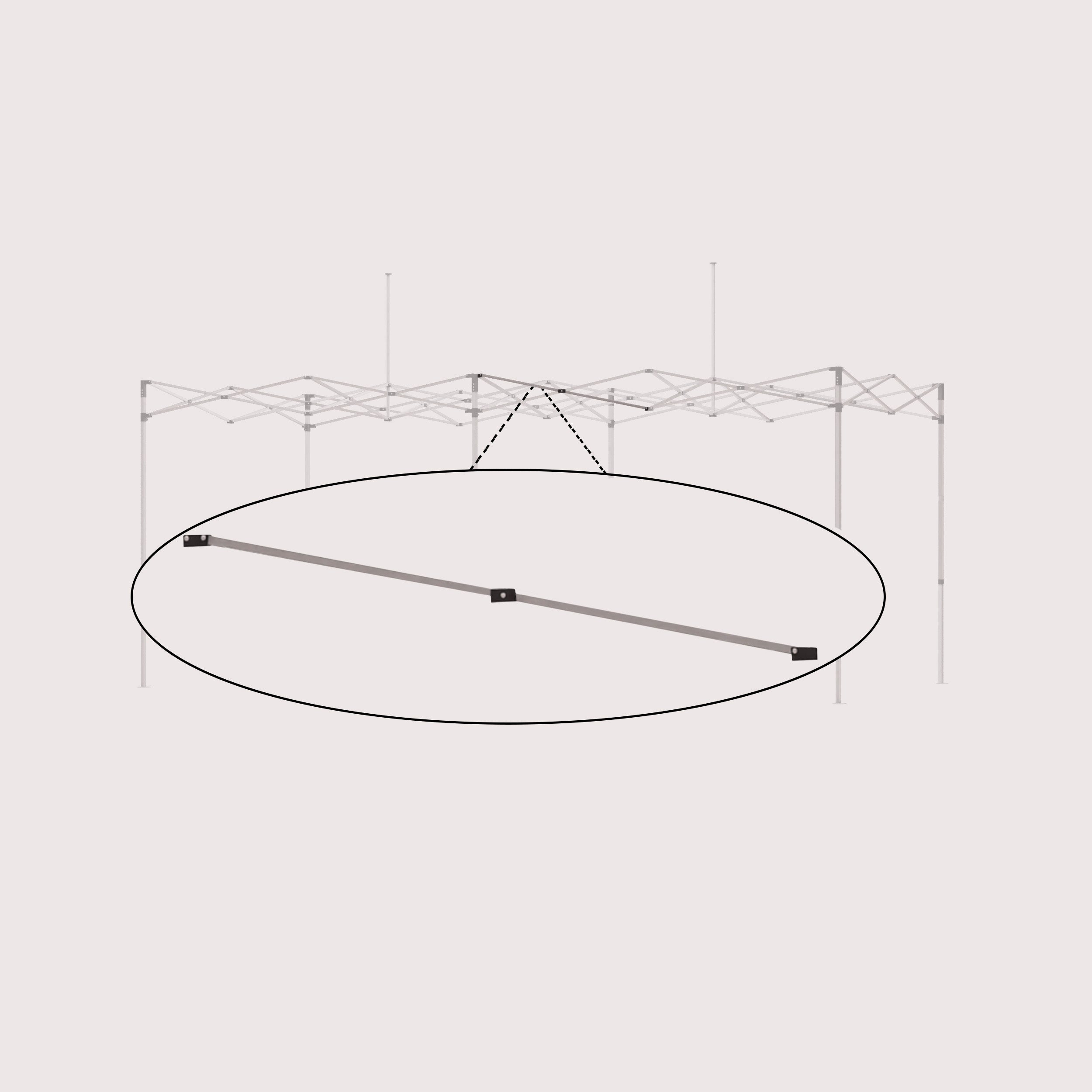 TENt o TEN Accessories CF plate Hex L Replacement Aluminum Canopy Tent Frames Only | MVP Visuals