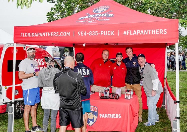 Florida Panthers custom canopy tents