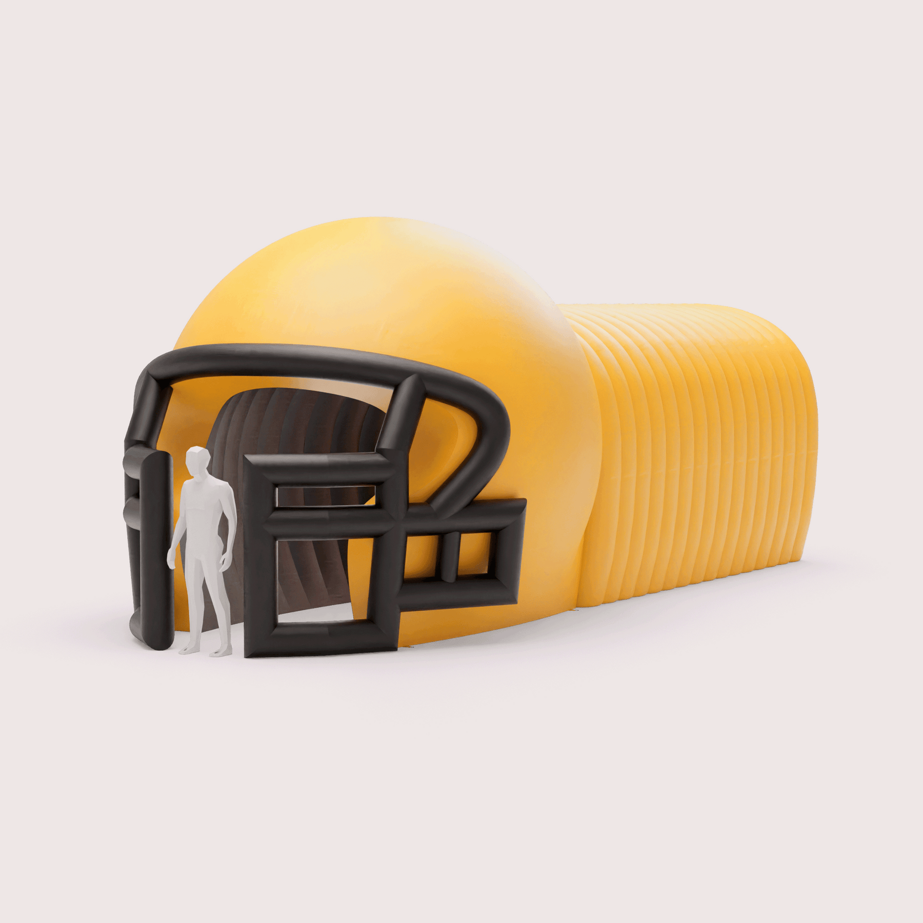 Wearable inflatable hot sale football helmet